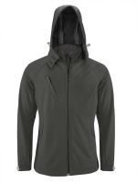 MEN'S DETACHABLE Kapucnis felső SOFTSHELL JACKET Titanium